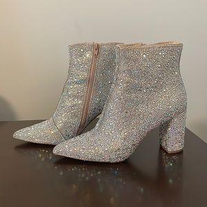 Betsey Johnson Rhinestone Booties